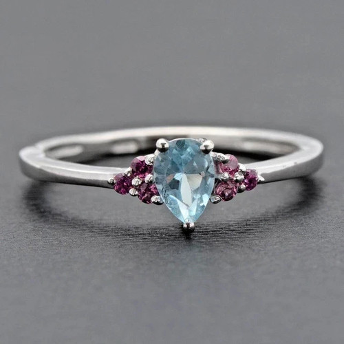Wedding engagement ring pear - ring,