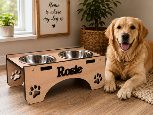 Raised rustic wooden hand made - rustic,