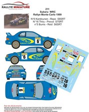 DECALS 1/24 REF 0211 SUBARU
