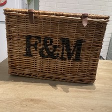 F&M Large XL Wicker Hamper