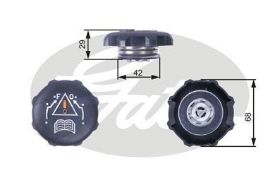 Gates radiator cap for peugeot - for,
