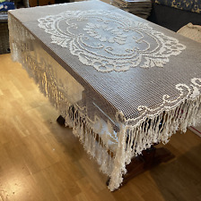 Vintage Lace Cream Tablecloth