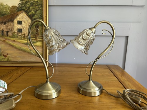 Pair dunelm antique - antique, brass