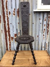 ANTIQUE HAND CARVED OAK