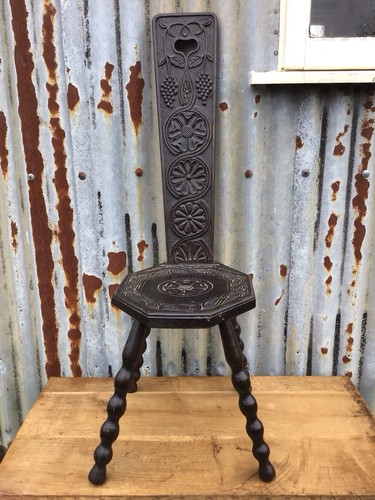 Antique hand carved oak - hand,