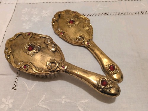 Vintage gilt and - vintage, jewelled