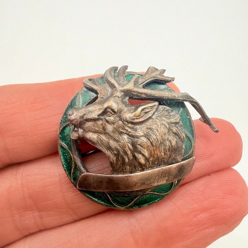 Antique scottish stag head hat - antique,