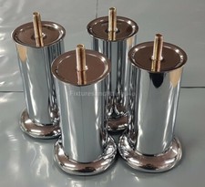 12 CHROME LEGS FEET ROUND FOR