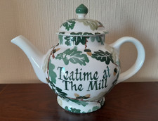 Emma Bridgewater Oak Large Teapot ( Teatime at The Mill )