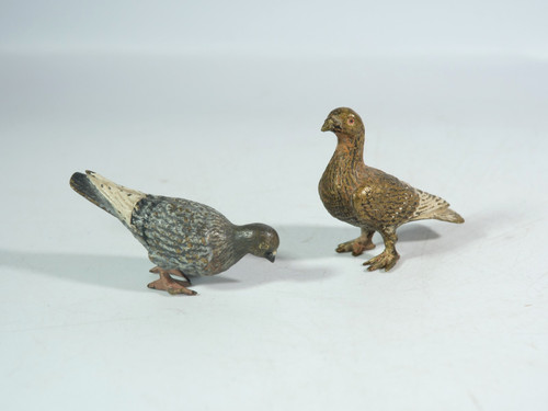 Pair antique miniature cold - of,