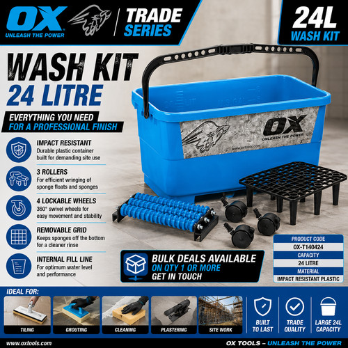 Trade wash kit 24l - trade, tiling