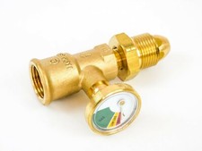 Gas Bottle Cylinder Pressure Gauge, Level HI-LO Push Dial Indicator, LPG Propane