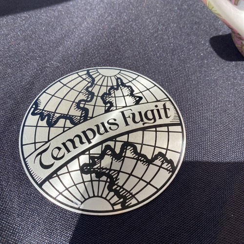 Decorative metal emblem tempus - decorative,