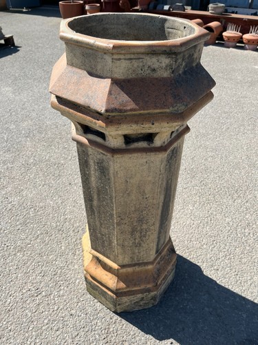 Reclaimed chimney pot buff - reclaimed, pot/buff