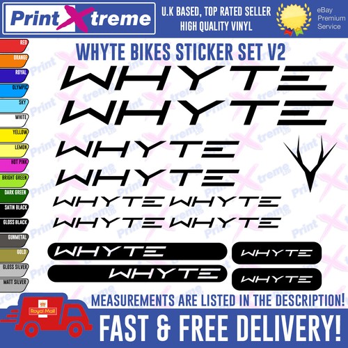 Whyte bike decal stickers - whyte,