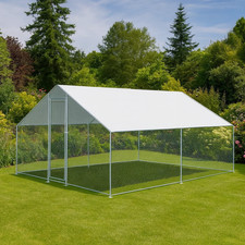 CLEARANCE KCT 3x3m Galvanished Chicken Cage Run Enclosure - Ex Display Stock