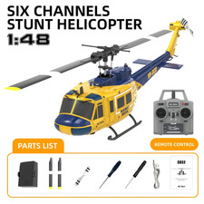 C032 Uh-1 Huey Simulation 3D Six Way Aileron Free Reverse Flying Stunt Helicopte