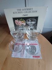 Vintage Rayware Prawn Cocktail Dishes Set of 6 1989 Original Box & Receipt