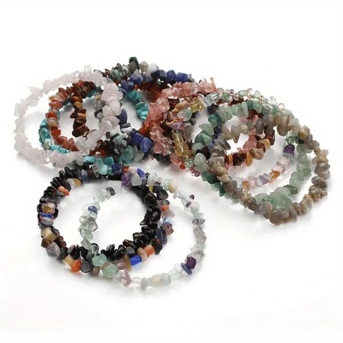 Natural gemstone chip stretch - gemstone,