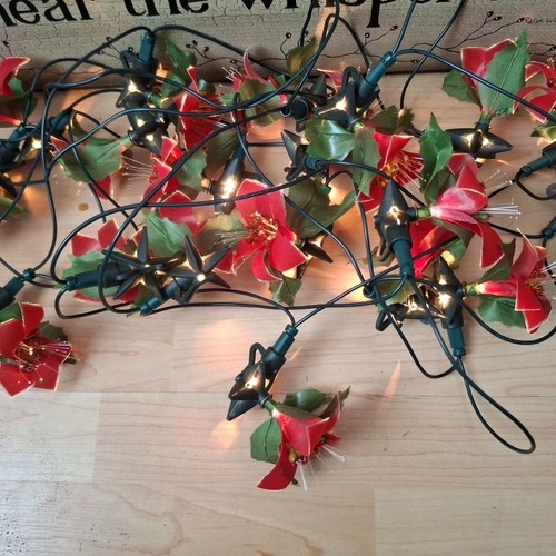 Vintage christmas lights fibre - vintage,