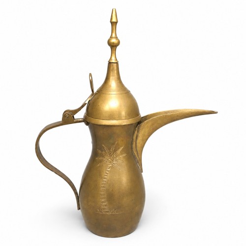 Vintage brass arabic dallah - brass,