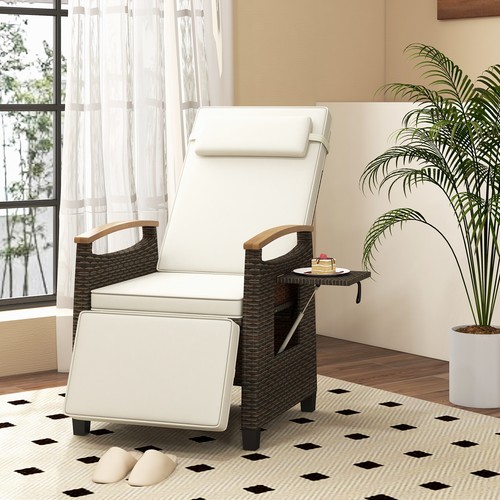 Outdoor rattan recliner chair - outdoor,