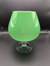 Vintage Large Green Stemmed