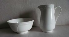 Wedgwood Metallised Bone China,  Milk Jug & Sugar Bowl..