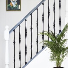 Matte Black "Lowfield" Steel Stair Spindles - With or Without Brackets