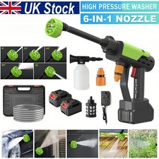 4000W Electric Pressure Washer Power Jet Washer 3626PSI Car Cleaner Gun+2Battery