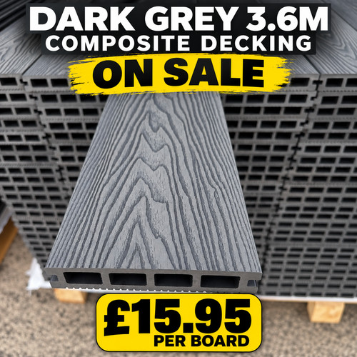 Dark grey composite wpc - dark,