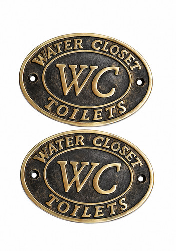 Set solid brass wc - set, of