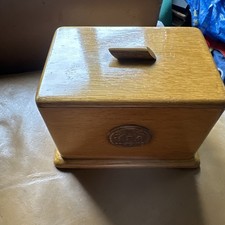 Bin E J &CO  WOODEN TEA CADDY