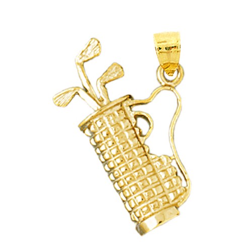 14k solid gold golf club - solid,