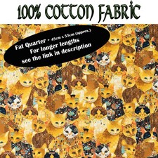 Bejeweled Cat Fat Quarter 100%