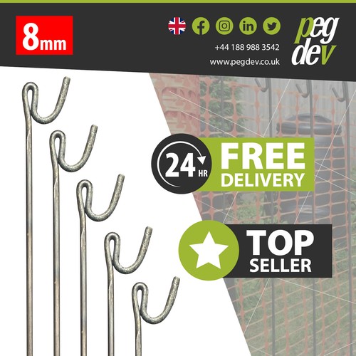 Metal fencing pins packs 1300 - metal,