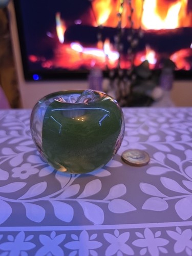 Art glass green - glass, solid