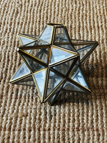 Vintage moravian gold brass - gold,