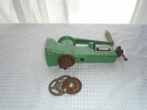Vintage green enamel - , iron