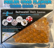 Peeler Crab Natural Flavoured Soft Bait Stops / Beads x25 / 50 Sea Fishing Lure