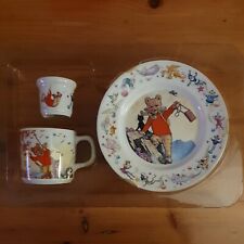 Rupert Bear 4 Piece Breakfast Plate, Bowl, Egg Cup & Mug by Wedgwood Wedgwood 