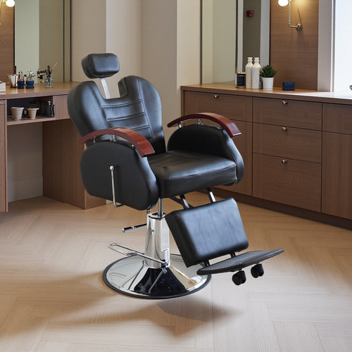 Reclining barber chair salon - barber,