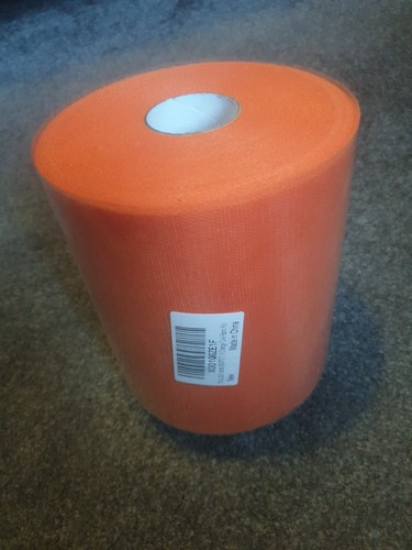 Orange tulle fabric - roll, 6