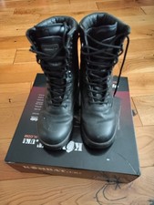 Kombat Army Cadet Black Leather Military Combat Patrol Boots - Tactical Security
