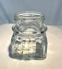 Clear Pressed Glass Apothecary