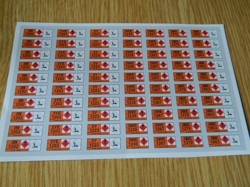 Mixed fuel oil hazchem signs - oil,