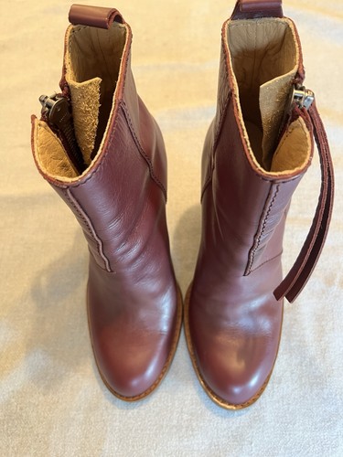 Acne studios burgundy - acne, leather