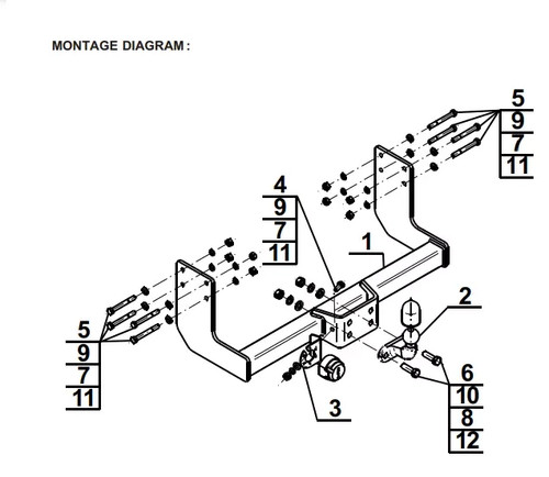 Flange neck tow - neck, for