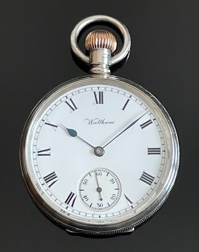 Solid silver pocket watch - solid,