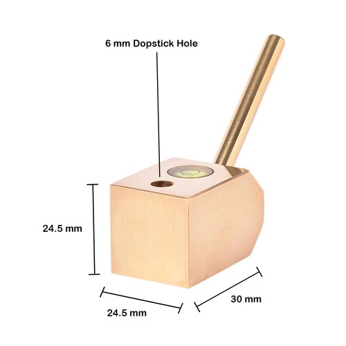 Brass angle dop for - 6,
